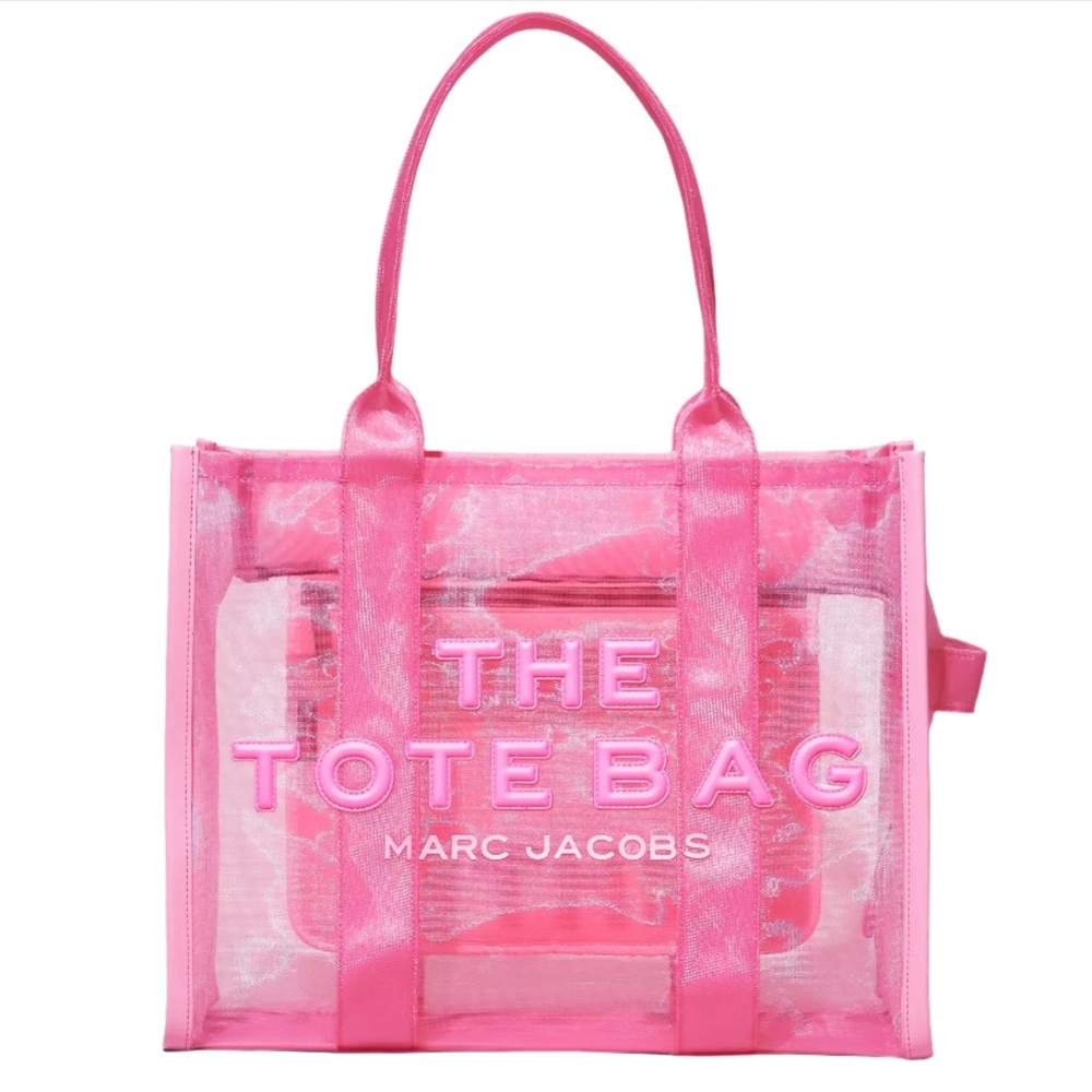 Marc Jacobs Large Pink Mesh Tote Bag